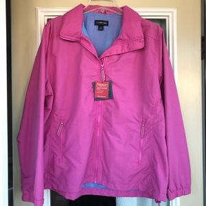 NWT Lands’ End Petite Pink Rain Coat